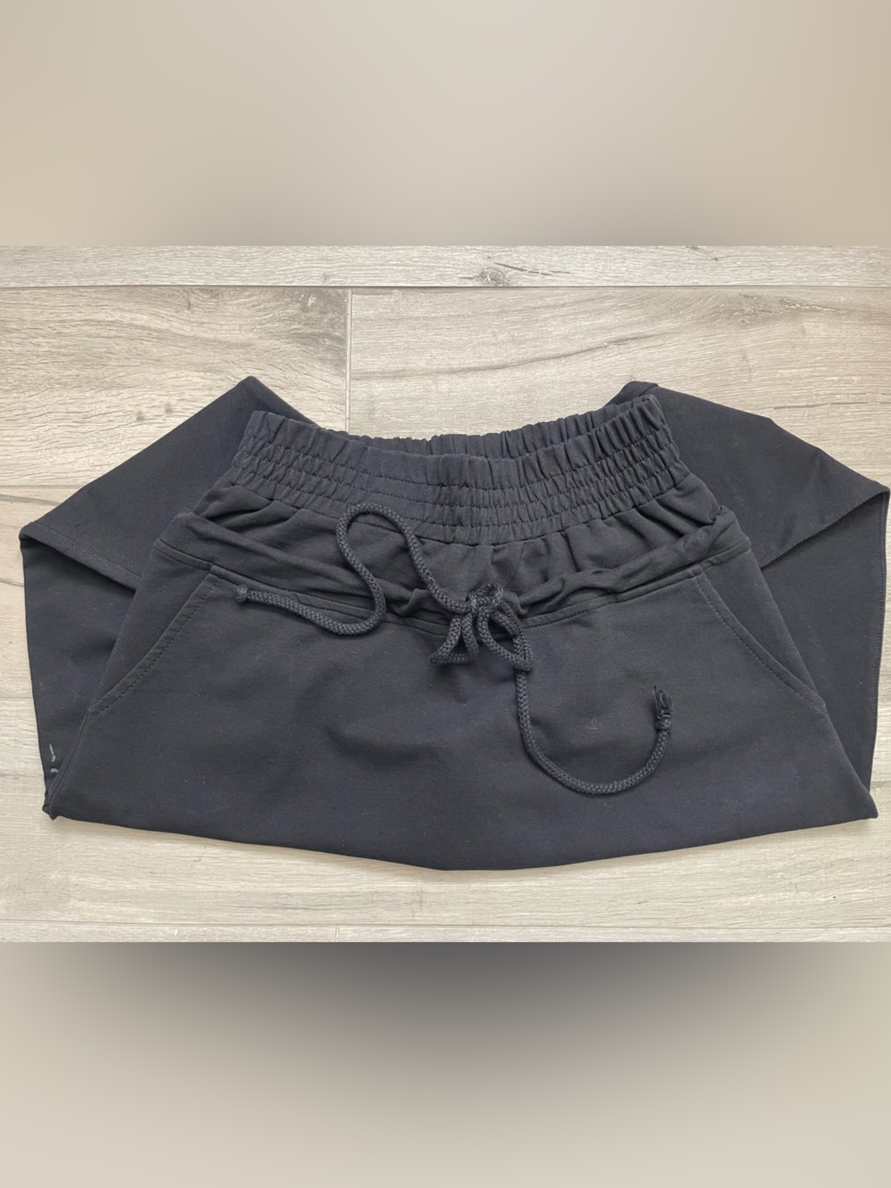 Aakasha Black Drop Crotch Drawstring Pants XS Minimalist Avant Garde - Picture 9 of 10